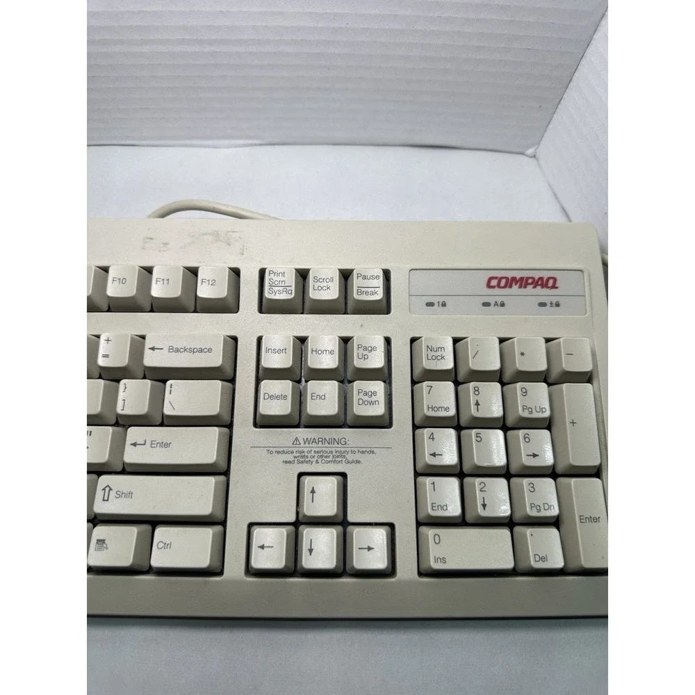 Compaq RT101 Vintage Mechanical Keyboard Wired PS/2 Connection - Untested